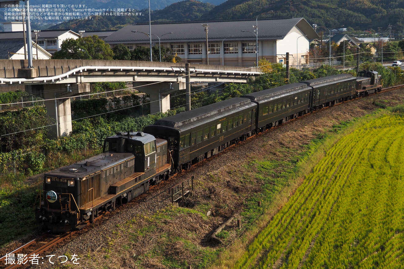 【JR九】「50系客車 佐賀駅～唐津車両センター～筑前前原駅 特別運行 祝おう!筑肥線(筑前前原駅～虹ノ松原駅)100周年」の拡大写真