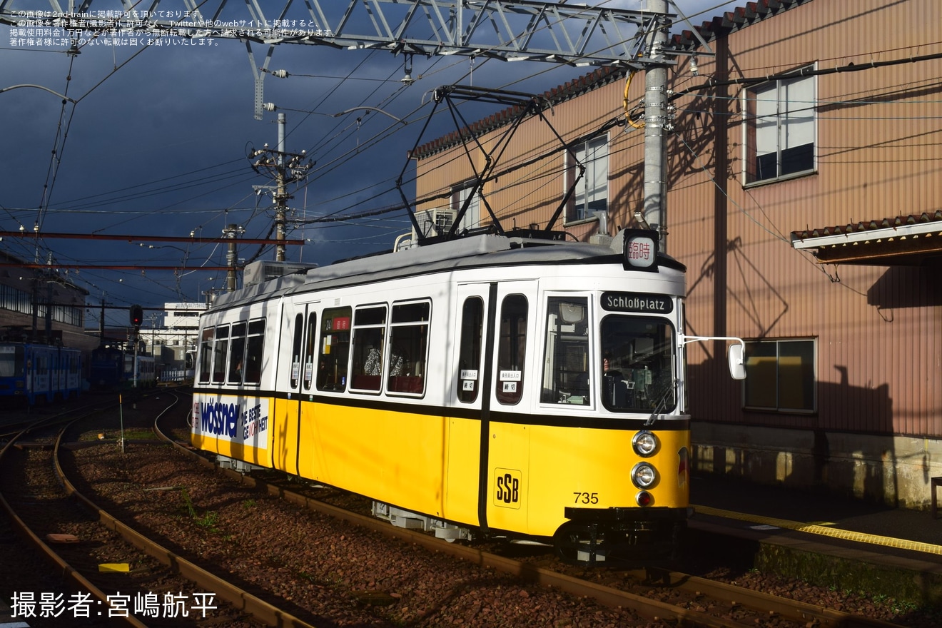 【福鉄】ドイツ製イベント車両「レトラム」臨時運転(2024-2025冬季)の拡大写真