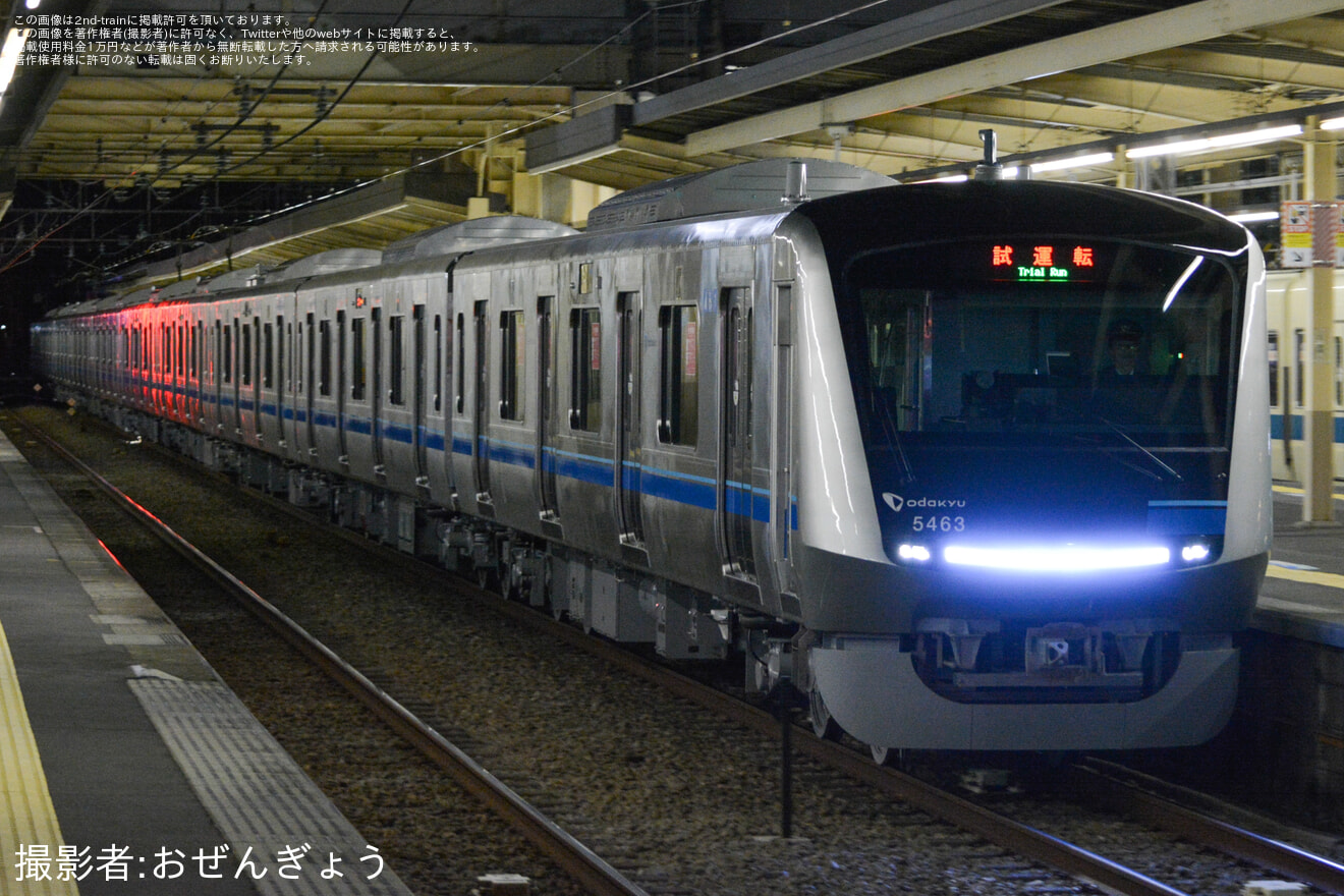 【小田急】5000形5063F(5063×10)小田急全線で試運転の拡大写真