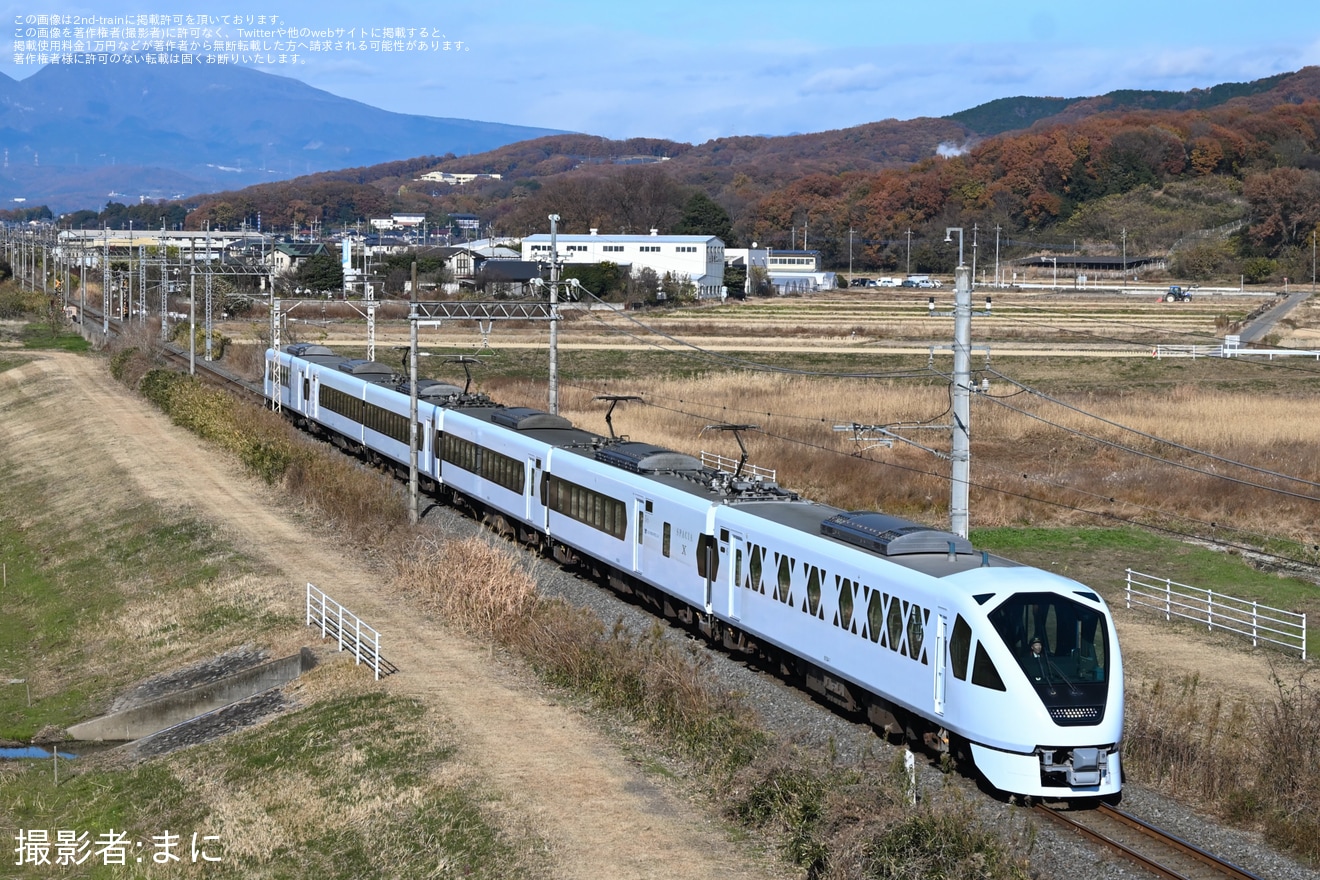 【東武】N100系「スペーシアX」N104Fが桐生線・伊勢崎線で試運転の拡大写真