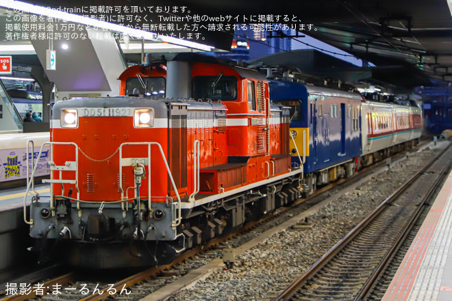 【JR西】クモヤ145-1105、381系E2編成 京都鉄道博物館へ