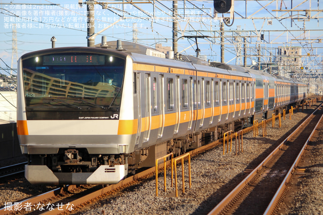 【JR東】E233系H56編成が幕張から返却回送(20241212)