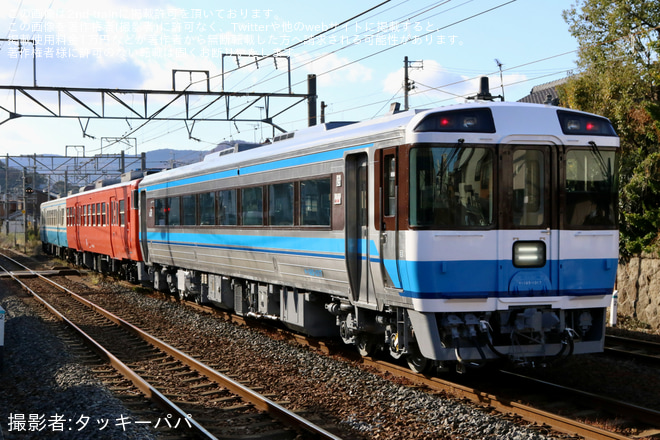 【JR四】キハ185-1017が全般検査を終えて多度津工場出場