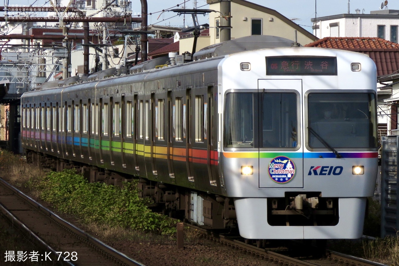 【京王】1000系1779Fに「Merry Christmas INOKASHIRA」のHM装着の拡大写真