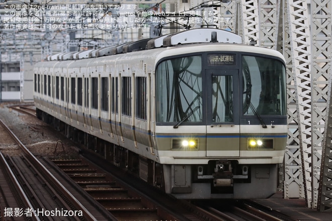 【JR西】221系NC601編成吹田総合車両所入場回送を不明で撮影した写真