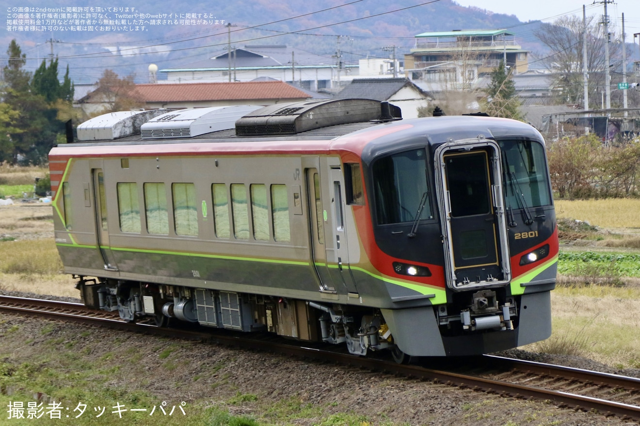 【JR四】2700系2801号車 多度津工場出場試運転の拡大写真