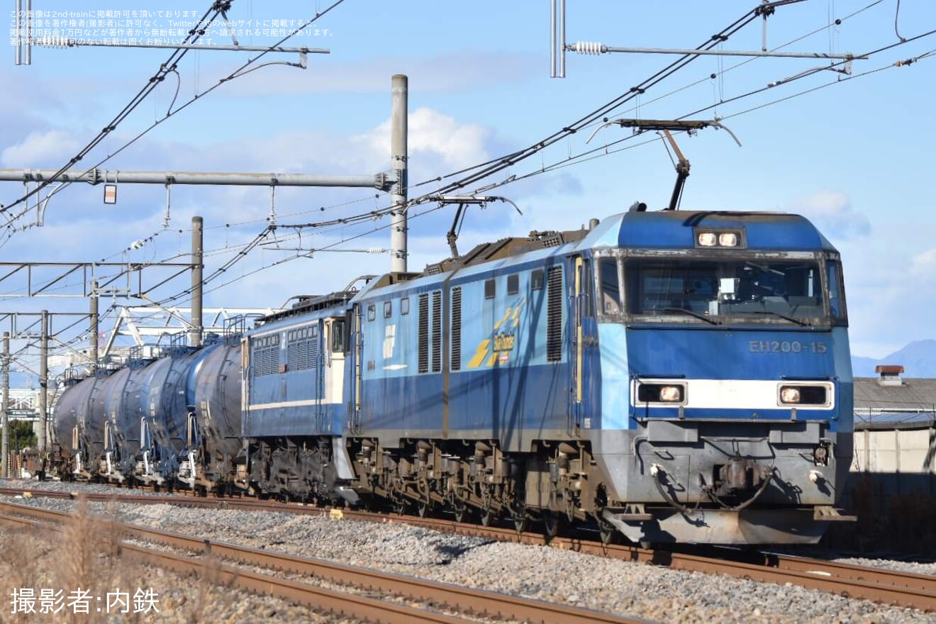 【JR貨】EF65-2096が8764レの次位無動力にて回送(20241218)の拡大写真