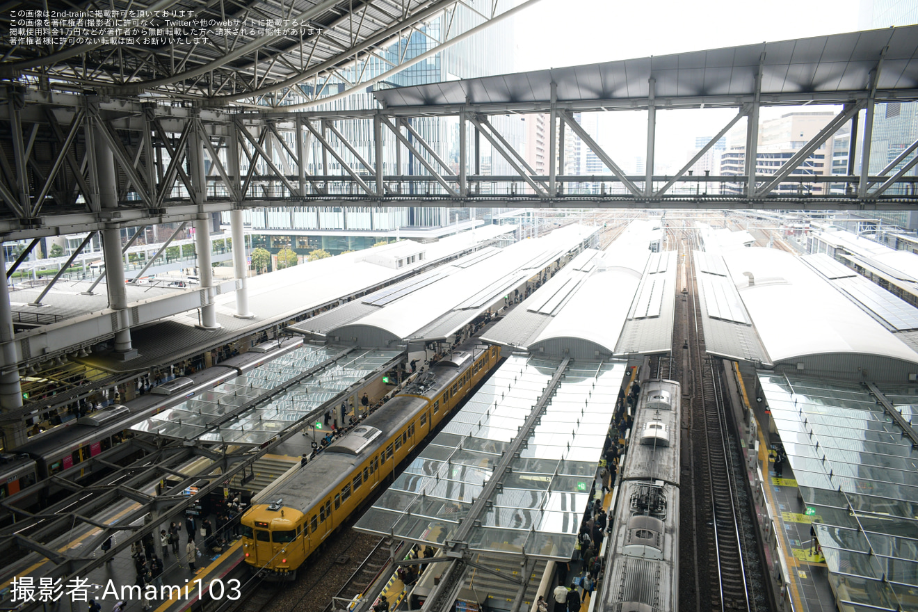 【JR西】115系転換クロスシート車で行く!山陽本線まわり 大阪→広島 片道の旅の拡大写真