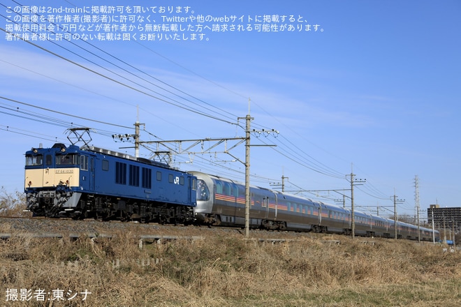 【JR東】EF64-1030牽引カシオペア紀行甲府行き運転(20241221)