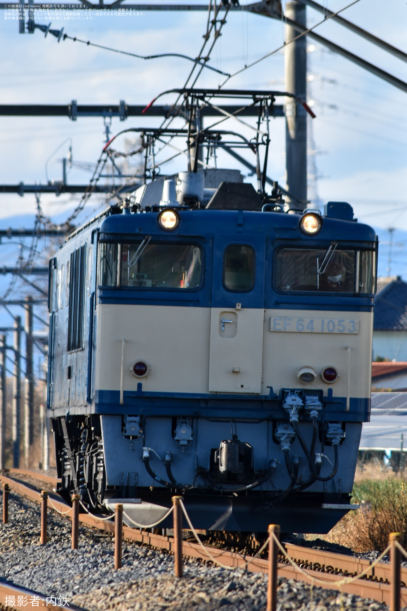 【JR東】EF64-1053 上野駅での撮影会に伴う送り込みの拡大写真