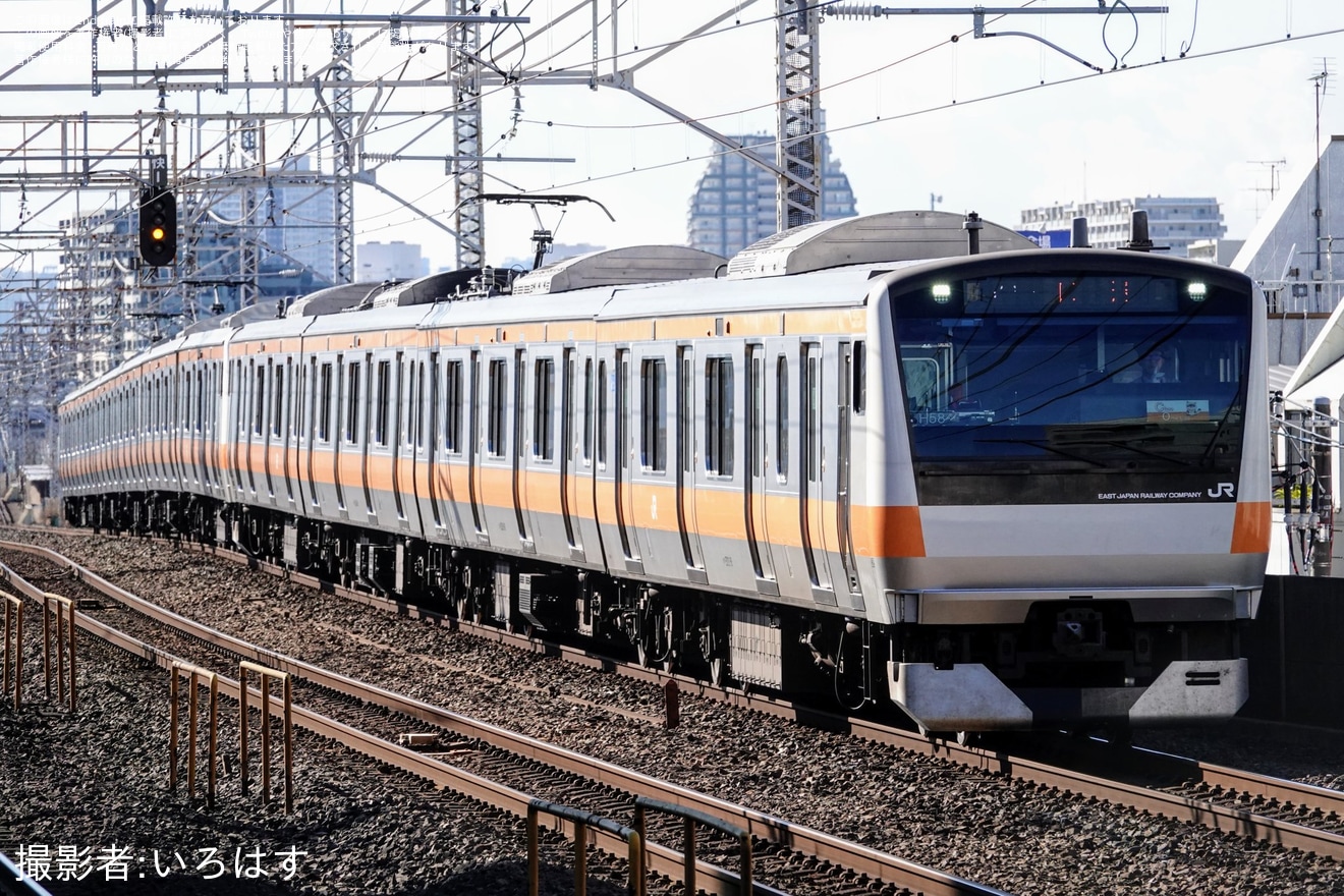 【JR東】E233系トタH58編成 幕張車両センターへ回送の拡大写真