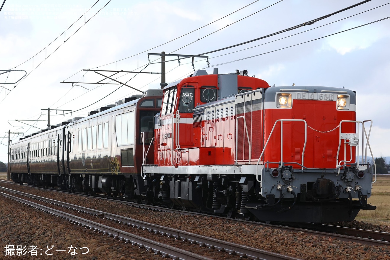 【JR東】ばんえつ物語用客車秋田総合車両センター入場に伴う回送の拡大写真