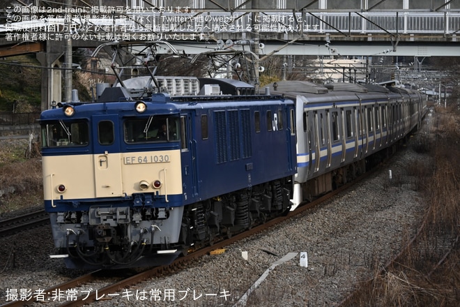 【JR東】E217系クラY-30編成 長野総合車両センター配給輸送を不明で撮影した写真