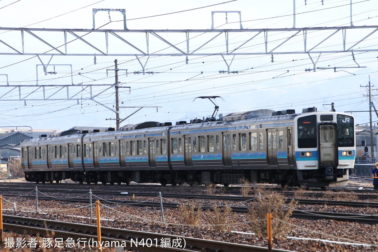 【JR東】211系3000番台N309編成長野総合車両センター入場の拡大写真