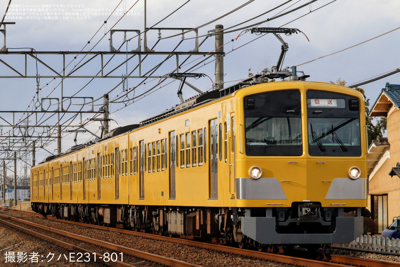 【西武】新101系263F南入曽車両基地から小手指車両基地へ回送の拡大写真