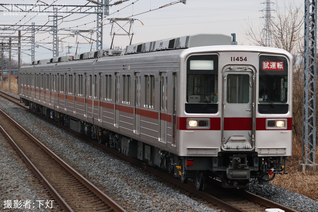 【東武】10030型11454F南栗橋工場出場試運転の拡大写真