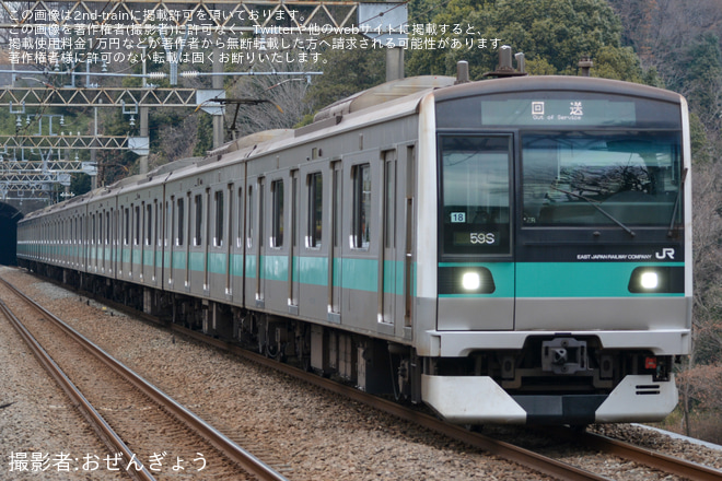 【JR東】E233系マト18編成が59S運用代走で小田急多摩線へ