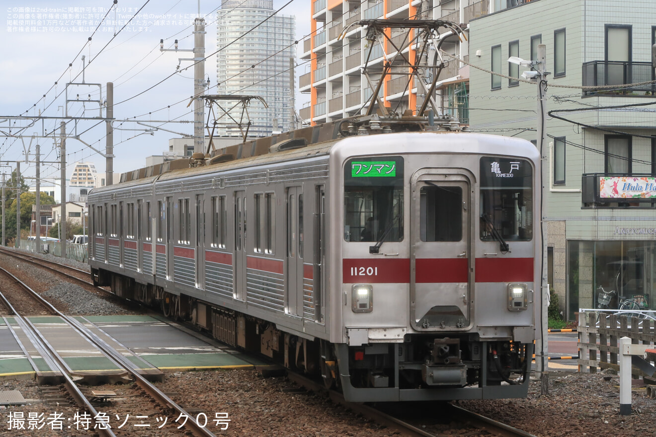 【東武】10000系11201Fが亀戸線での営業運転を開始の拡大写真