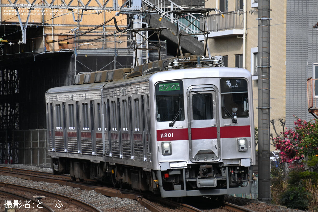 【東武】10000系11201Fが亀戸線での営業運転を開始の拡大写真