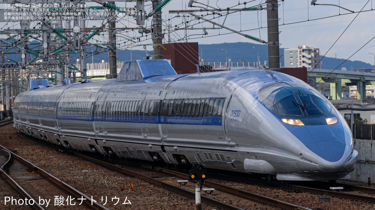 JR西】500系V8編成最後の全般検査博多総合車両所出場試運転 |2nd-train