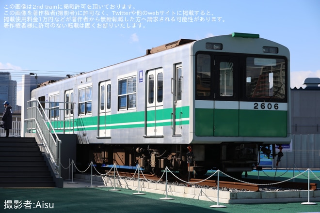 【大阪メトロ】20系2606Fの2906に400系の顔が取り付け - e METRO MOBILITY TOWNにて撮影