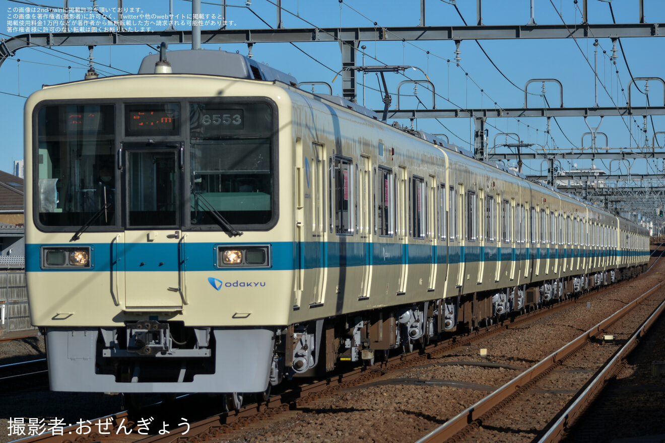 【小田急】8000形8253F(8253×6)全般検査明け試運転の拡大写真