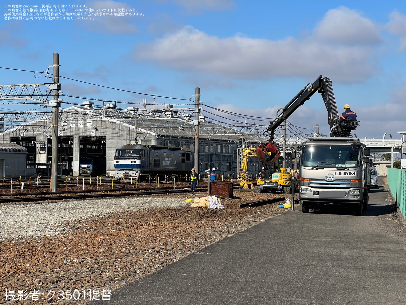 【JR貨】稲沢駅（愛知機関区）に存在していた解体線が撤去の拡大写真