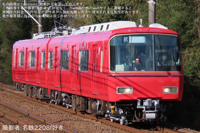 【名鉄】6800系6821F舞木検査場出場試運転を不明で撮影した写真