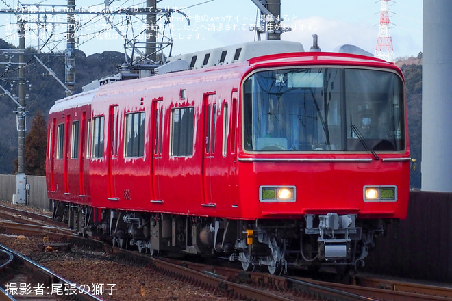 【名鉄】6800系6821F舞木検査場出場試運転を本宿駅で撮影した写真