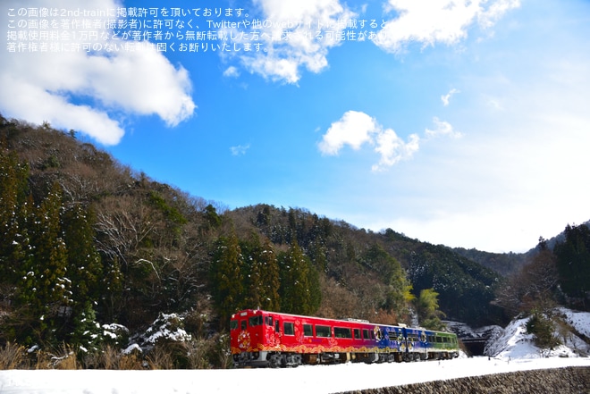 【JR西】観光列車「○○のはなし」山口線を運行を不明で撮影した写真