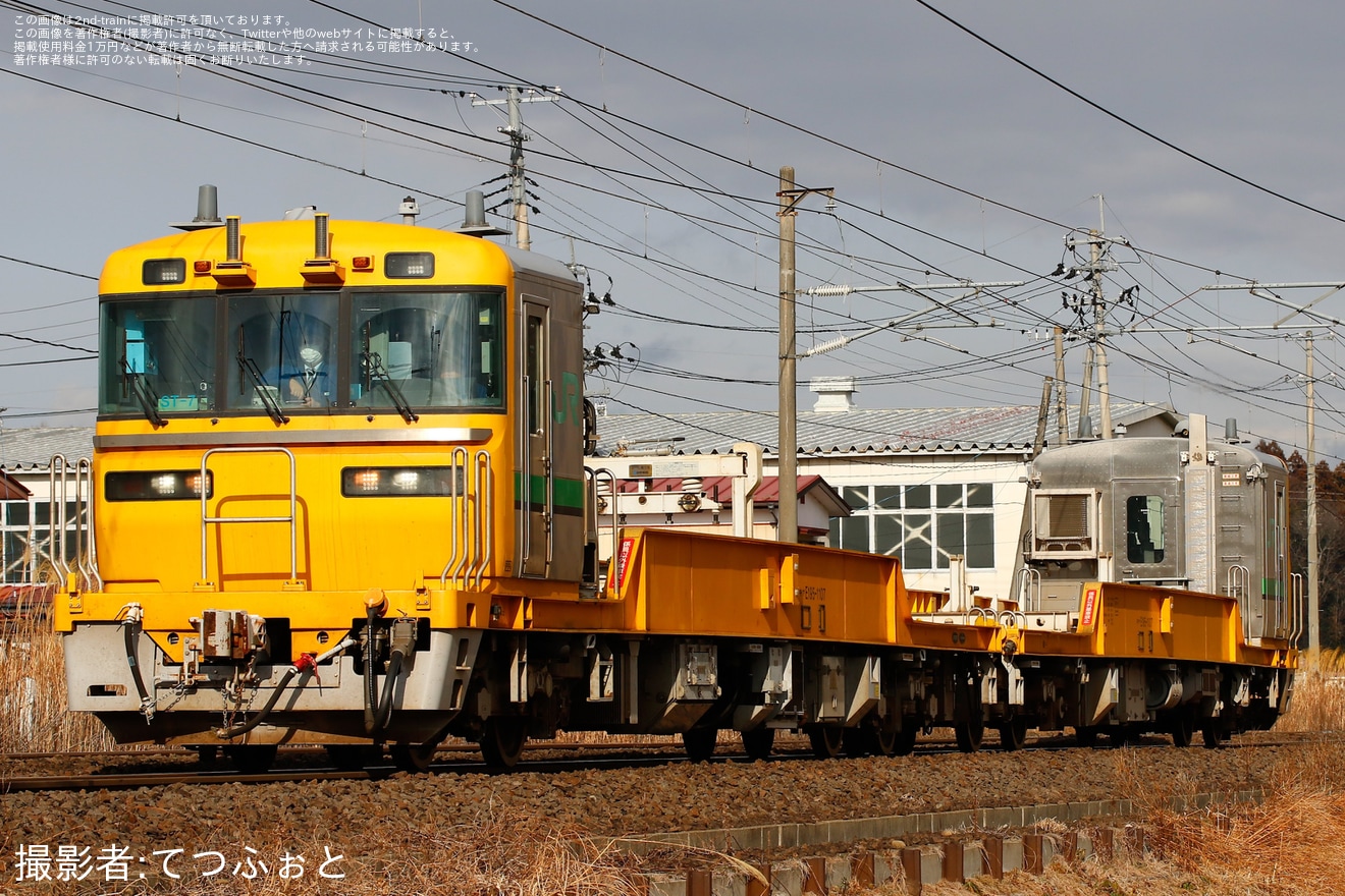 【JR東】キヤE195系1000番台ST-7編成郡山総合車両センター入場回送の拡大写真