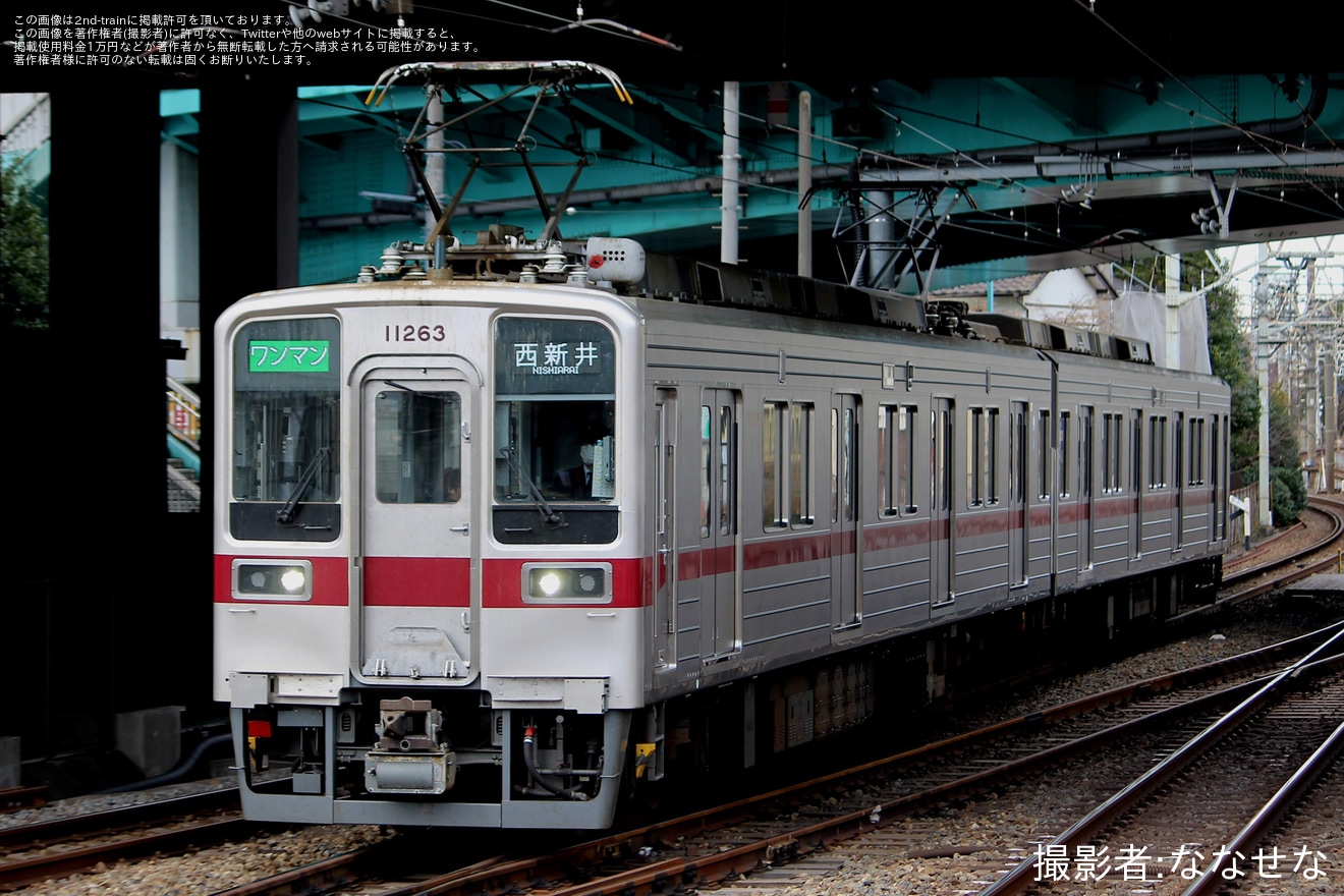 【東武】10030型11263Fが大師線で運行の拡大写真