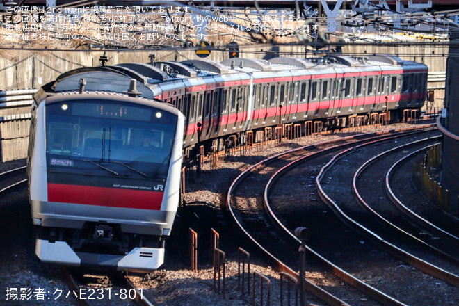 【JR東】E233系ケヨ552+F-52編成東京総合車両センター入場回送