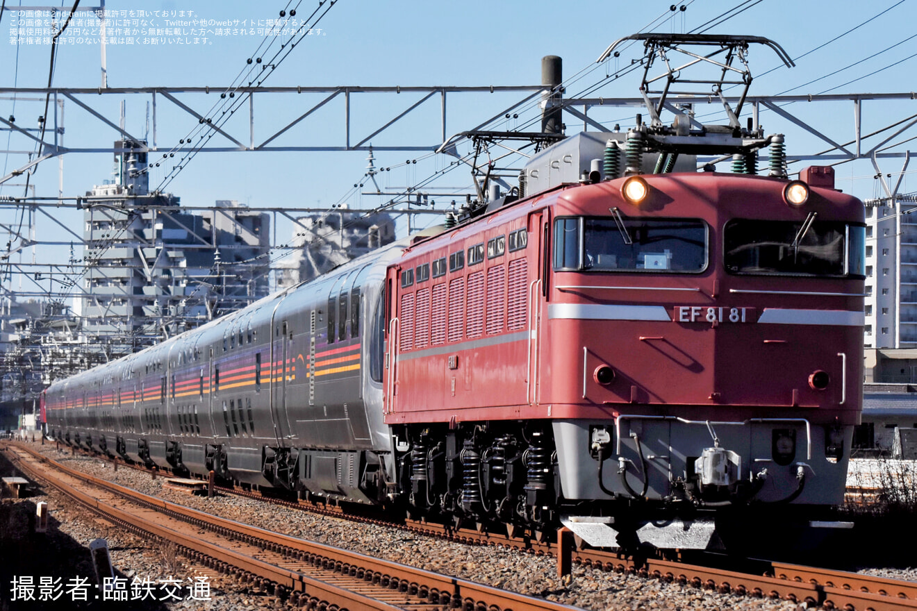 【JR東】カシオペア紀行 神立行き運転(20250118)の拡大写真