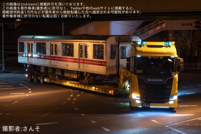 【メトロ】02系02-101Fのうち02-101号車を除いた5両が解体のため陸送