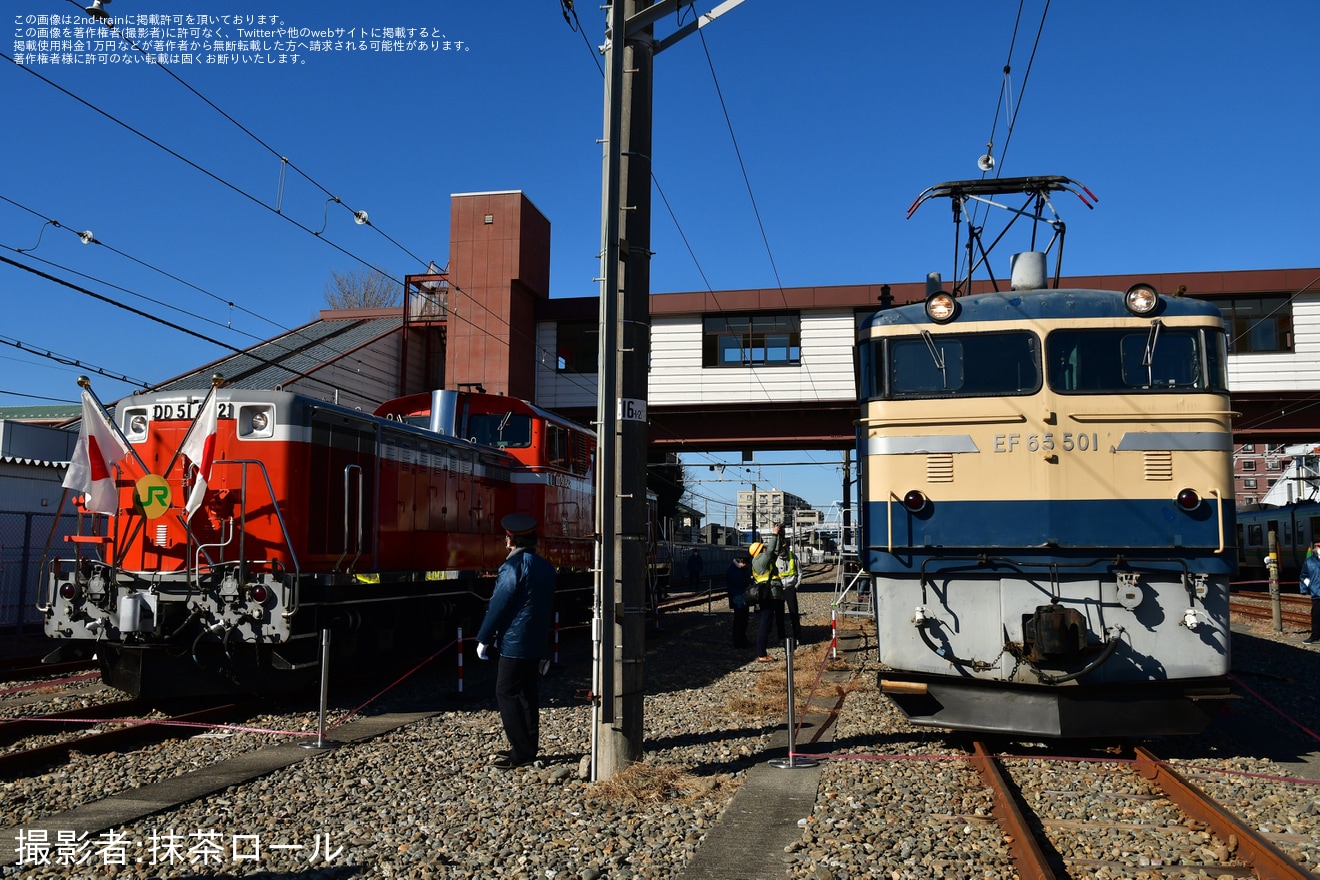 【JR東】EF65-501・DD51-842「籠原駅留置線大見学会」開催の拡大写真