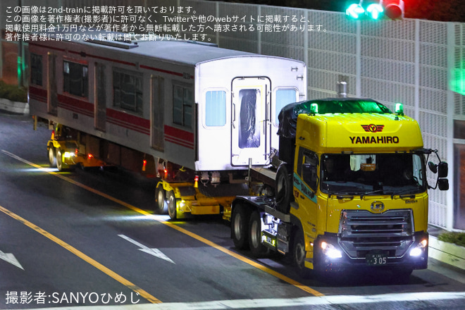 【山陽】5000系5504,5239号車がリニューアルを終え陸送