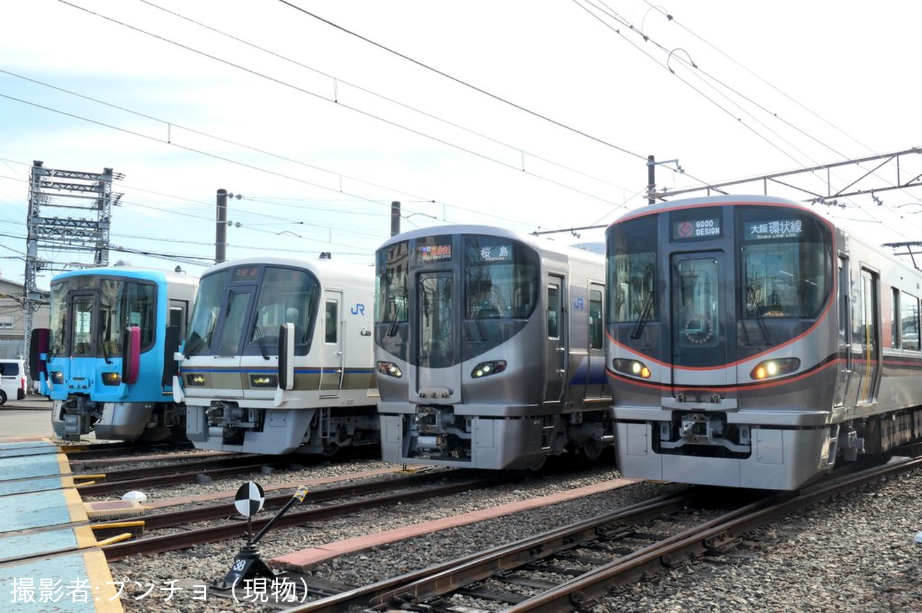 【JR西】「吹田総合車両所 車両撮影ツアー」開催(2025年1月)の拡大写真