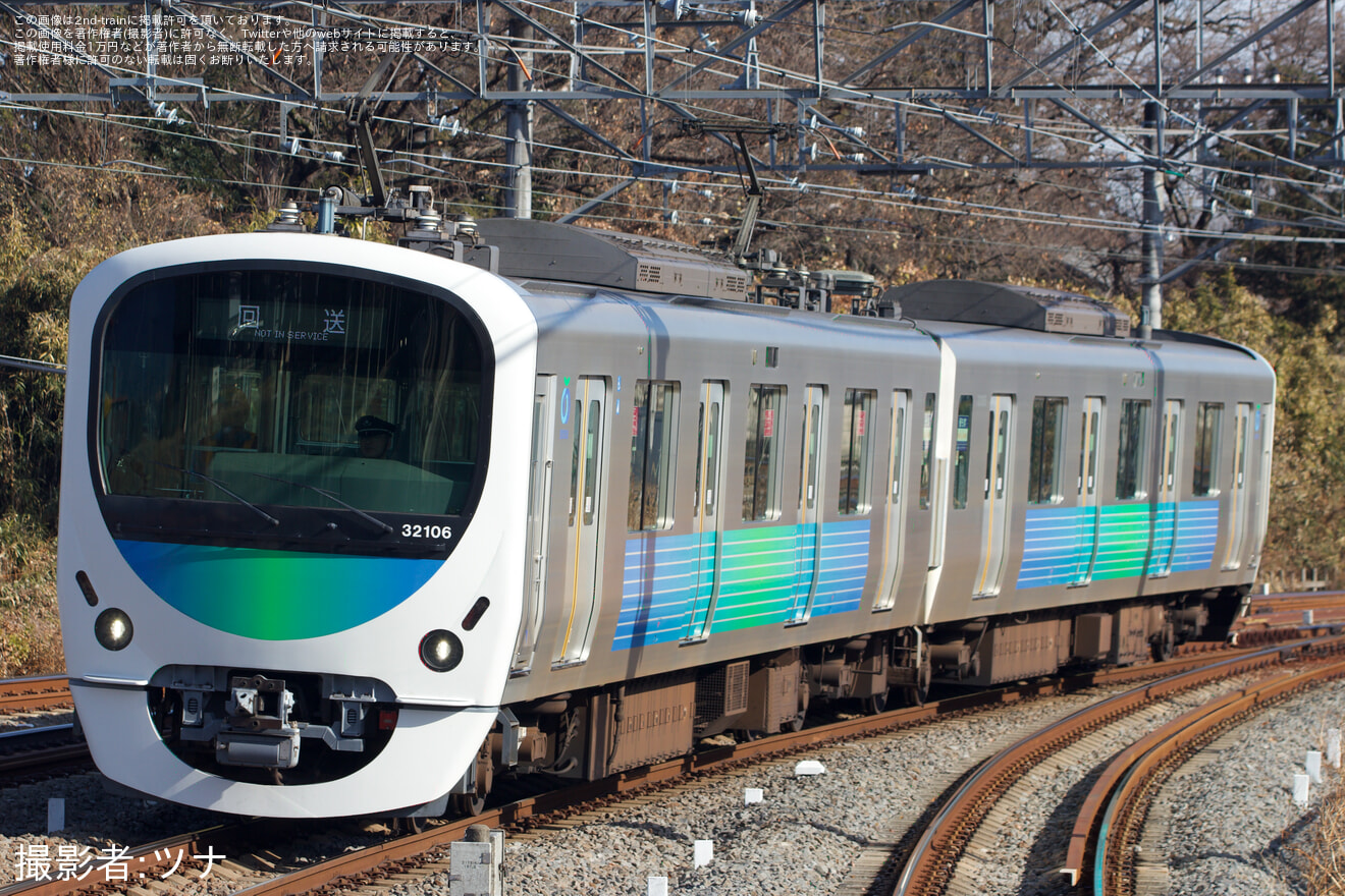 【西武】30000系32106F武蔵丘車両検修場入場回送の拡大写真