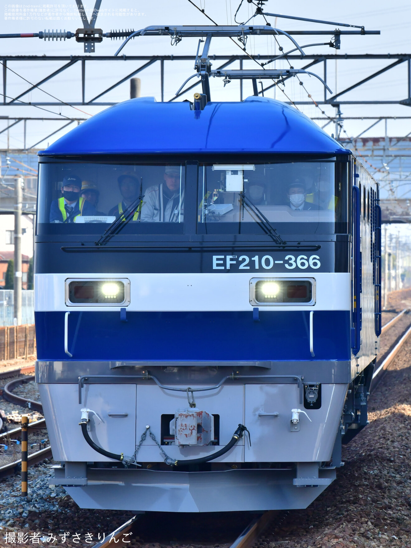 【JR貨】EF210-366川崎車両出場試運転の拡大写真