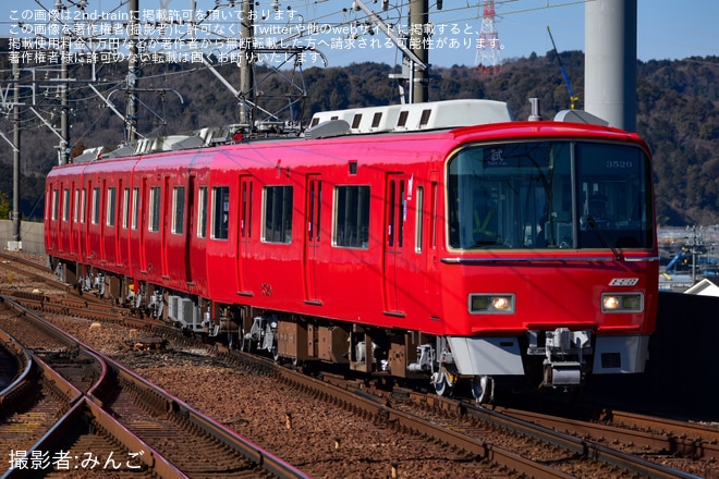 【名鉄】3500系3520F舞木検査場出場試運転(202501)