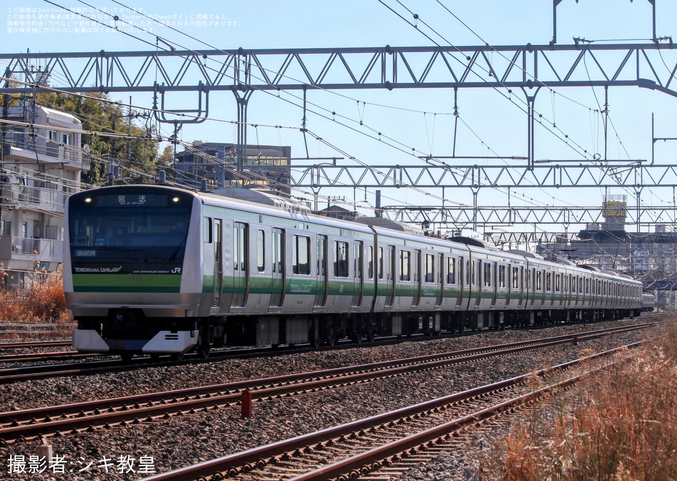 【JR東】E233系H024編成東京総合車両センター入場回送(202501)の拡大写真