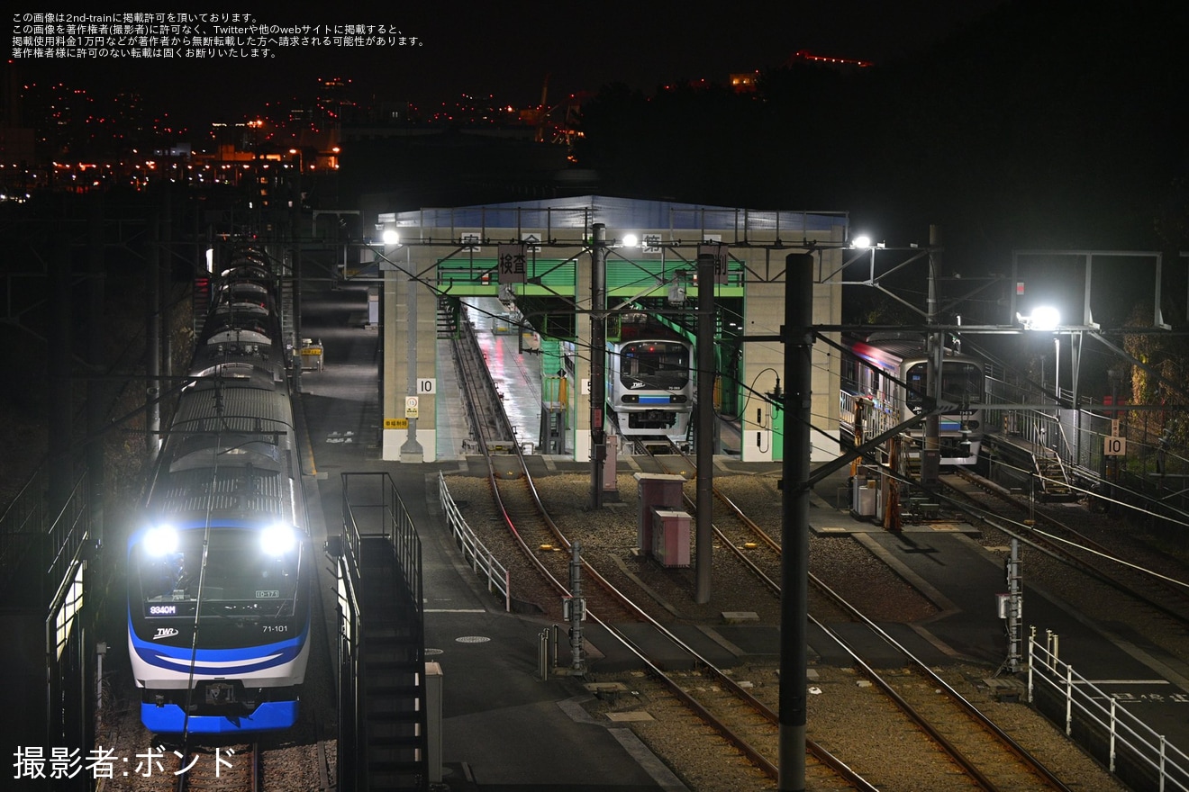 【東臨】71-000形がPQ測定試運転の拡大写真