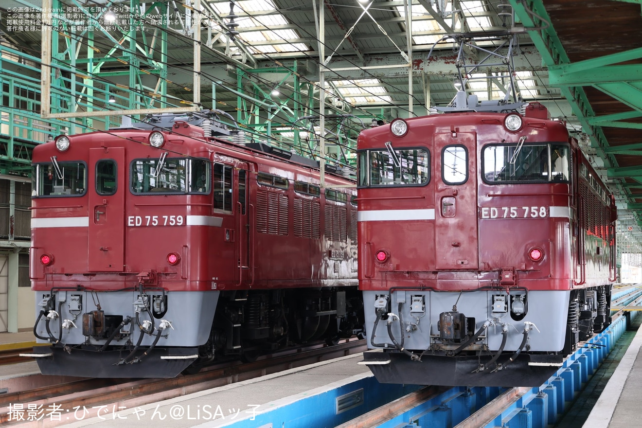 【JR東】「ED75交流電気機関車+マヤ50 5001連結撮影会」開催の拡大写真