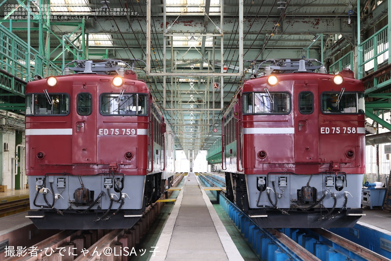 【JR東】「ED75交流電気機関車+マヤ50 5001連結撮影会」開催の拡大写真