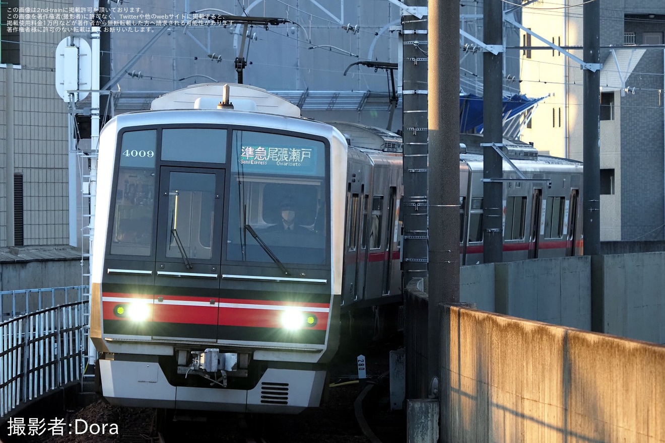 【名鉄】「サクラサク合格祈願入場券PRの系統板」を取り付けの拡大写真