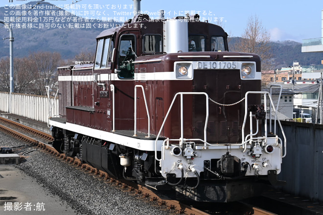 【JR東】岩舟駅ソース新年祭に伴うDE10-1705送り込み回送を栃木駅で撮影した写真