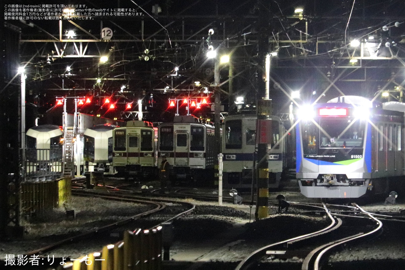 【東武】80000系81502Fが赤城及び伊勢崎まで入線の拡大写真