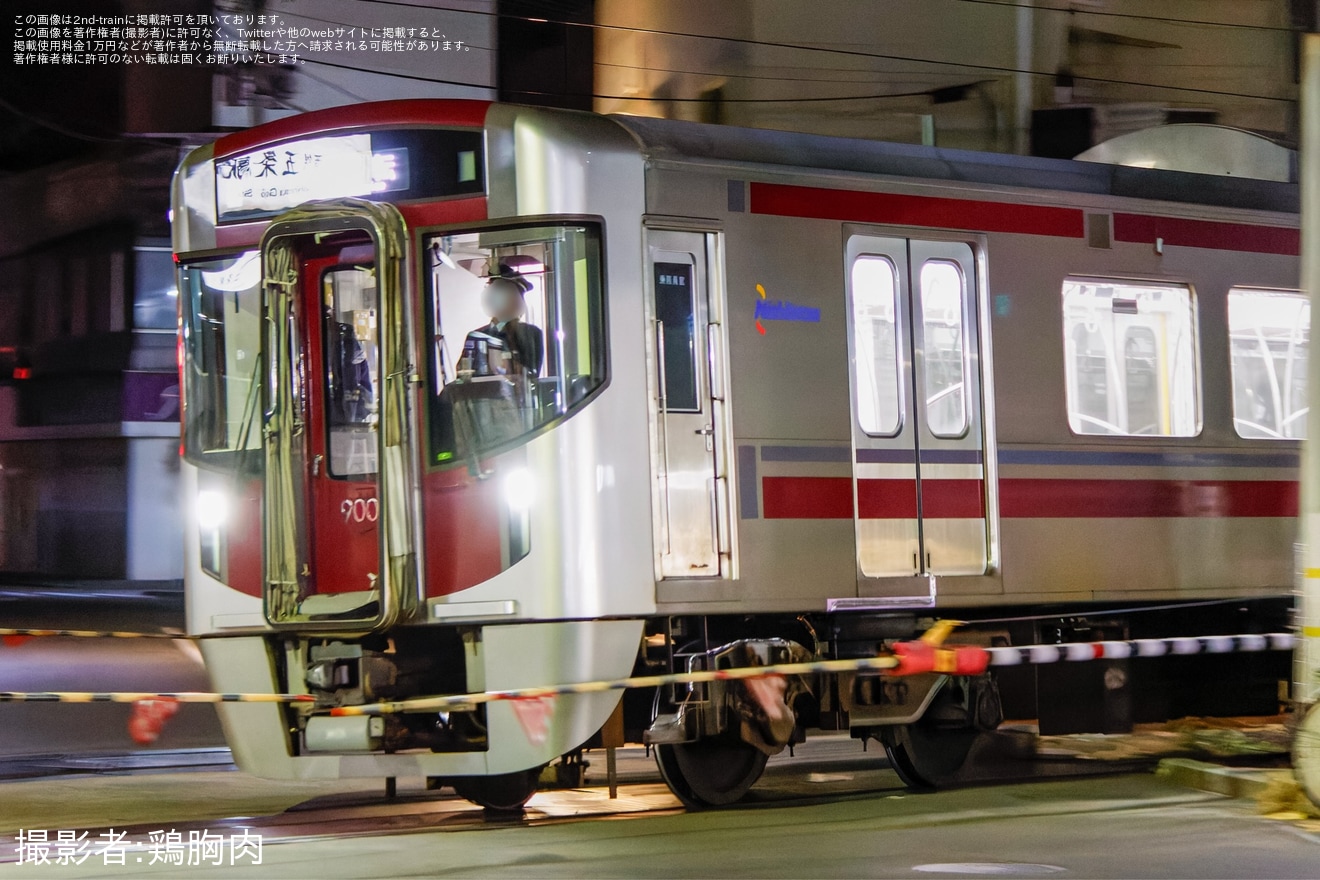 【西鉄】9000形9008F深夜試運転を実施の拡大写真