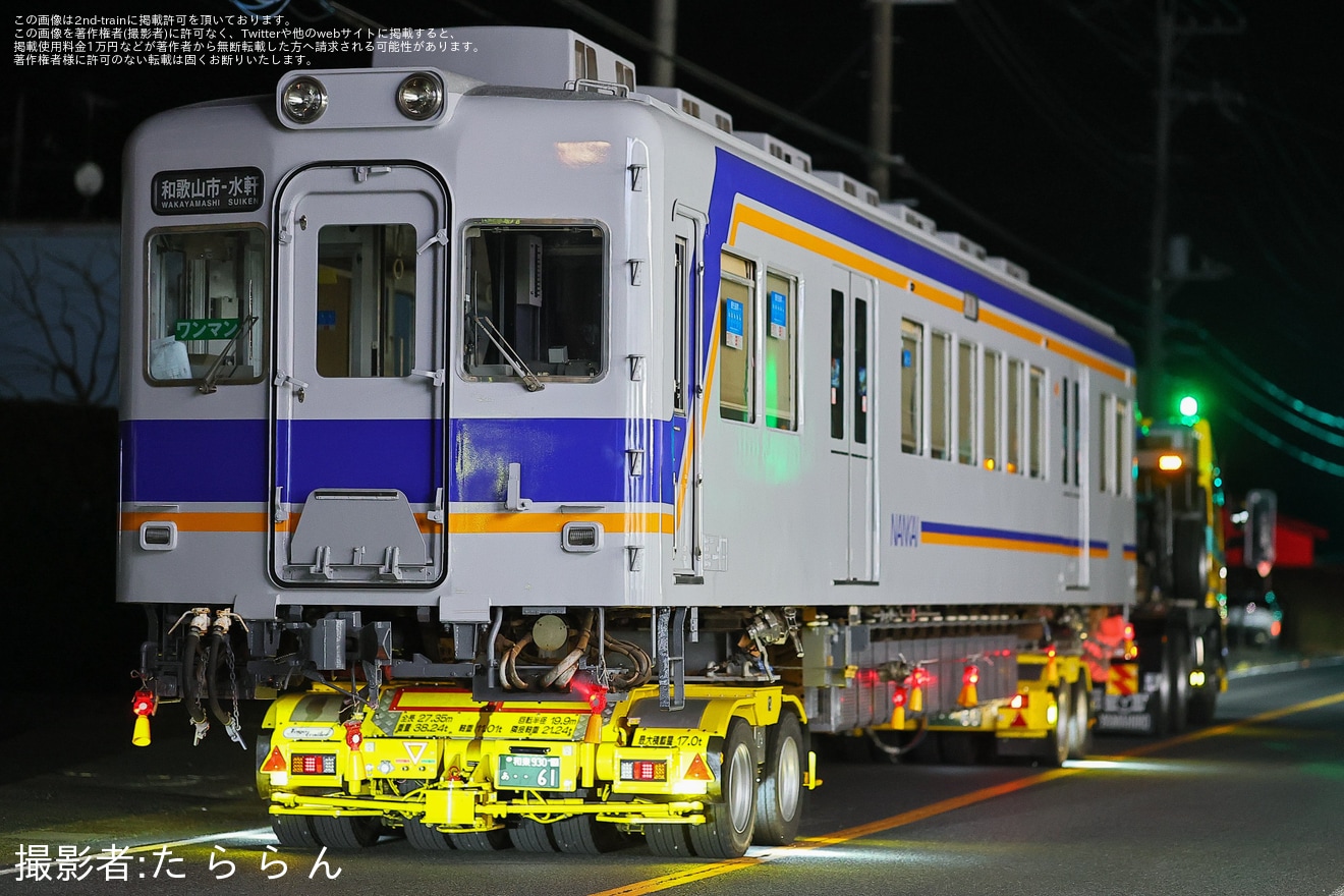 【銚電】2200系2201Fが銚子電鉄へ譲渡のため陸送の拡大写真